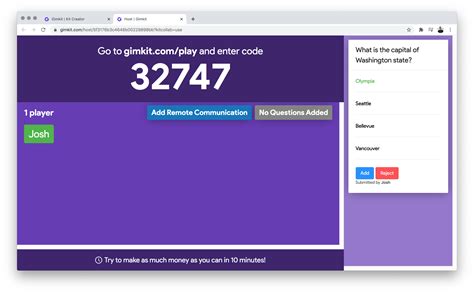 You will be able to generate unlimited amounts of Money in just a few clicks. . Make a gimkit code